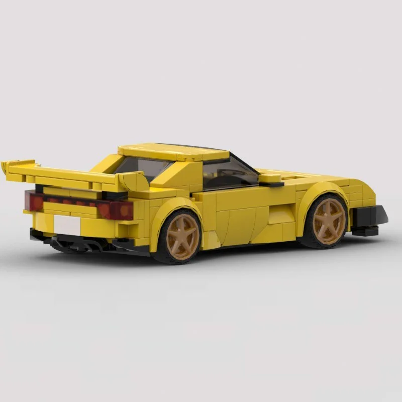Stadt Auto Modell MOC Bausteine RX-7 Typ R Motor Sport Auto Modulare Technologie Kinder Urlaub Geschenke Montieren Spielzeug Anzug