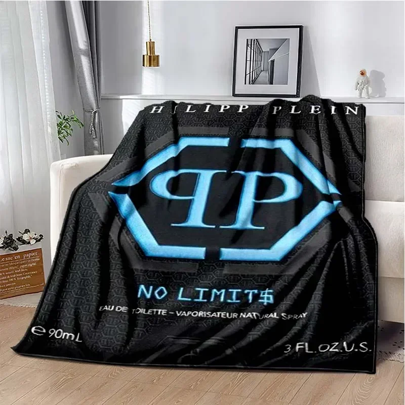 Fashion P-Philipp Plein Bedroom Decoration Flannel Blanket Living Room Sofa Cover Blanket Soft and Warm Customization