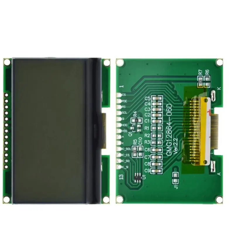 PHILE-COG وحدة LCD LCD12864-06D 128X64 DOTS ST7565 سائق مع واجهة الخط SPI دعم للغة الصينية