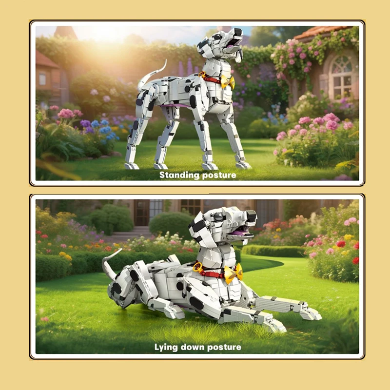 Creative Expert Dalmatian Building Blocks Sets Animal Pet Dog Assembly Brick Model Kit Toys Adults Kids Birthday Gifts 1869PCS