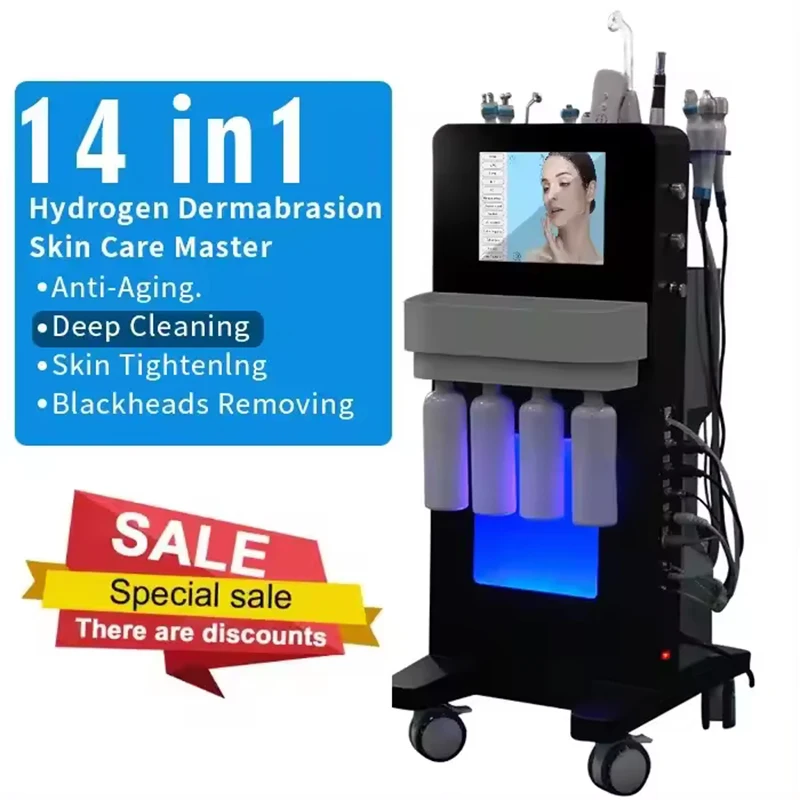 

Oxygen Facial Machine Hydra Diamond Microdermabrasion Hydradermabrasion Aqua Peel Water Hydro Machine Professional Deep Cleaning