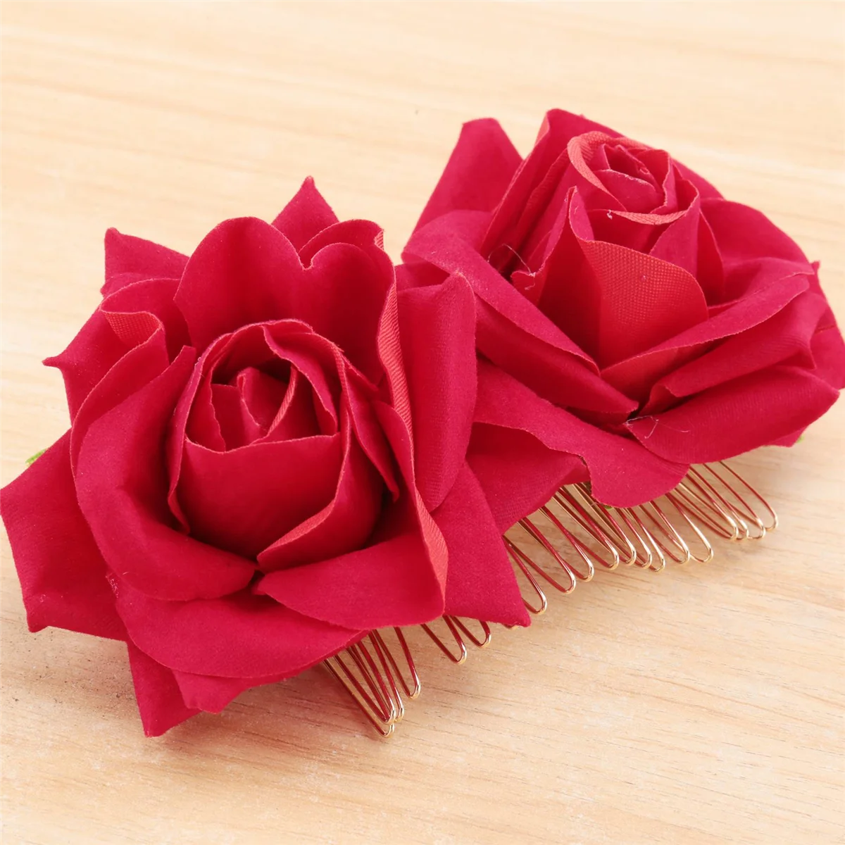 A43I-Pinza para el pelo con forma de flor rosa, Pin deslizante para bailarina de Flamenco, broche de flor, Clip para peinar el cabello para mujer, accesorios para el cabello