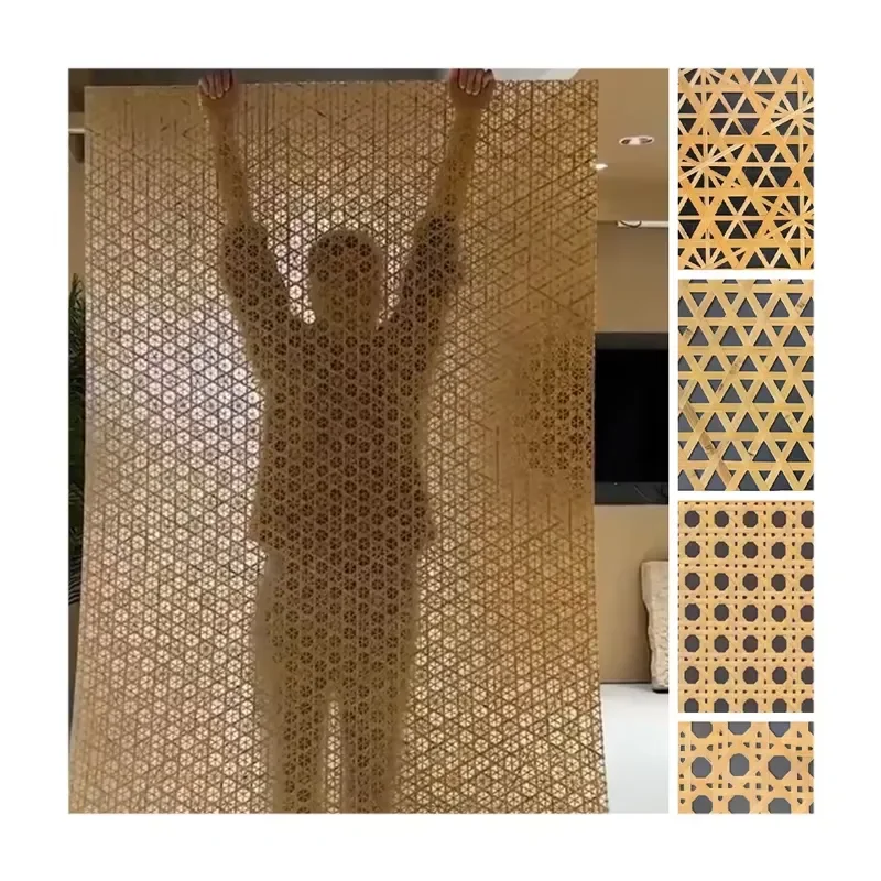 Trend Product High Quality Cheapest Price 100% Natural Mesh Rattan Bamboo Weaving Board Bamboo Resin Board