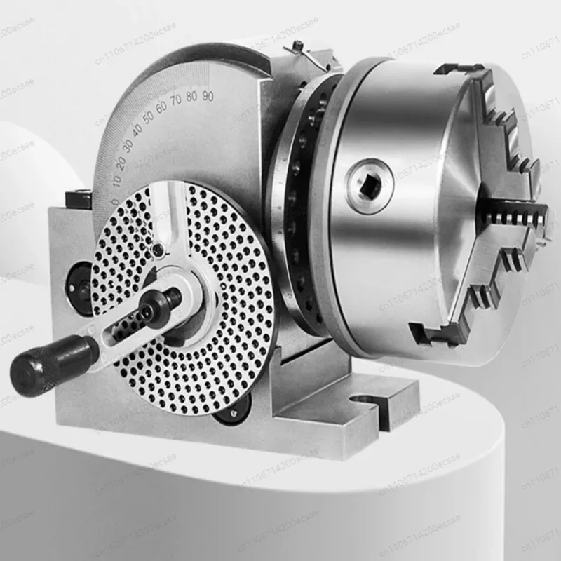 

4-5" Dividing Head Indexing Head Semi Universal Indexing Plates, Tailstock & 100mm 125mm 3-Jaw Chuck for Drilling Milling
