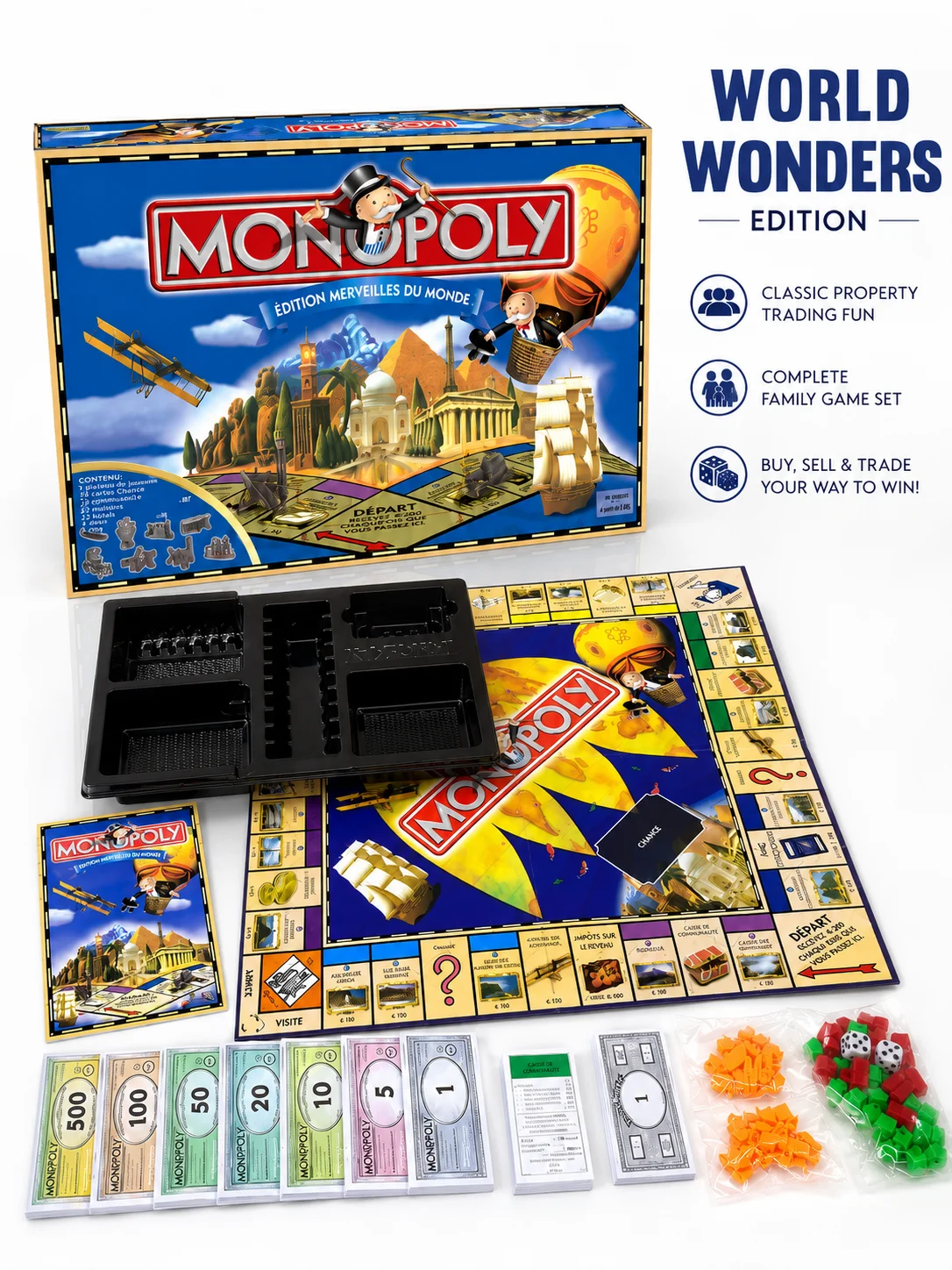Französisches Monopoly-Brettsp – Hasbro Game Monopoly Bewertung und Preis
