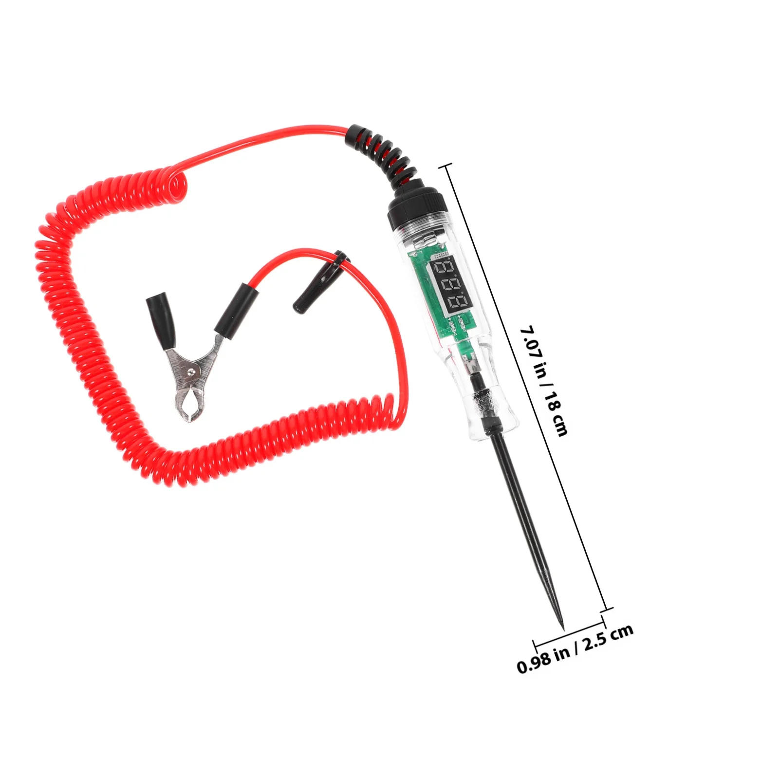 Voltage Digital Display Electric Tester High Precision Measurement Automotive Circuit Testing Portable Durable