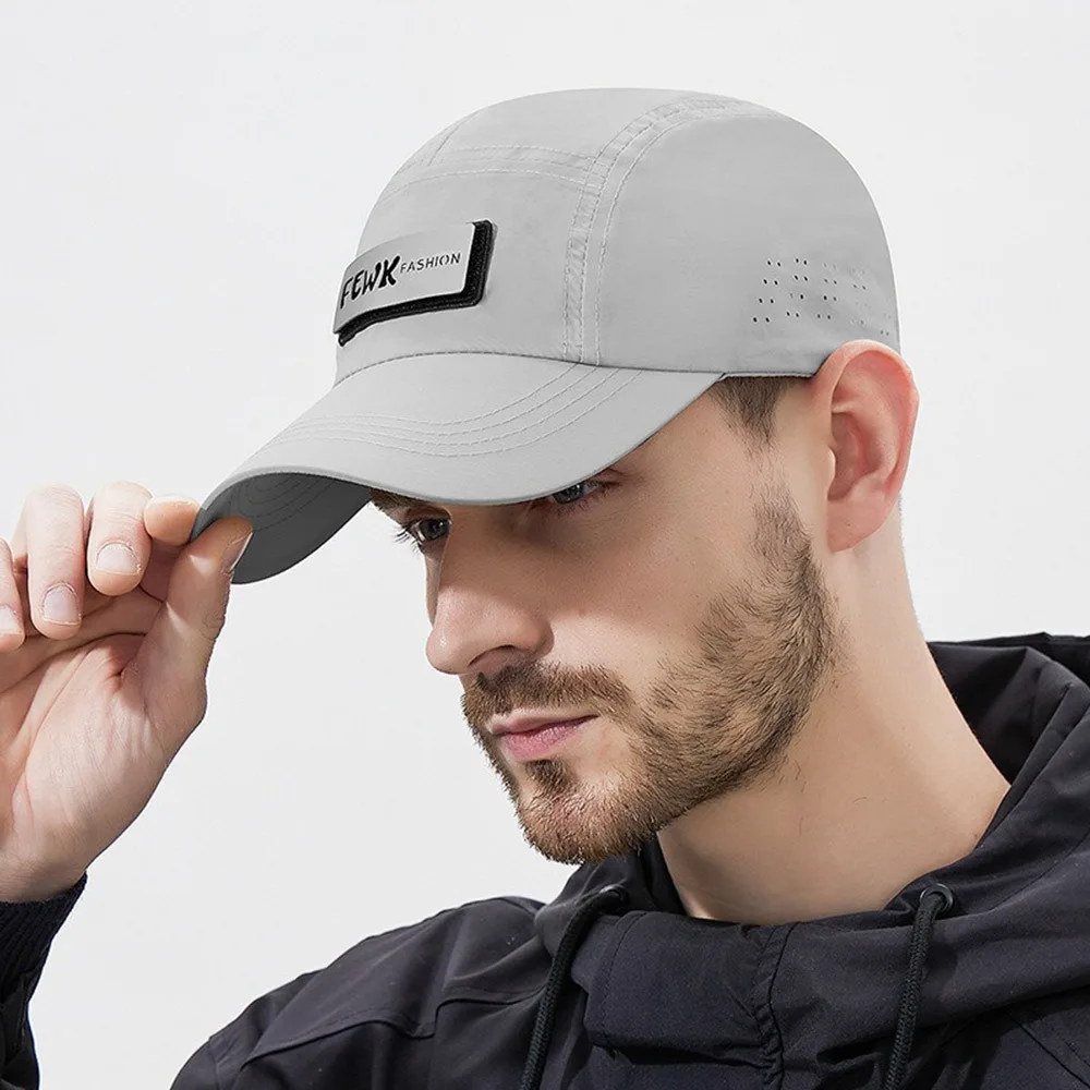 

New Breathable Men Caps Waterproof Light Thin Quick-Dry Hat Baseball Cap Outdoor Sports