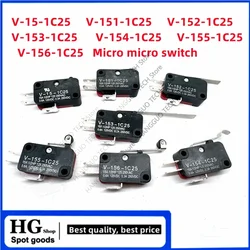 10PCS Microswitch Stroke Limit Switch V-15-1C25 V-151-1C25 V-152-1C25 V-153-1C25 V-155-1C25 V-156-1C25 Roller Long Handle Switch