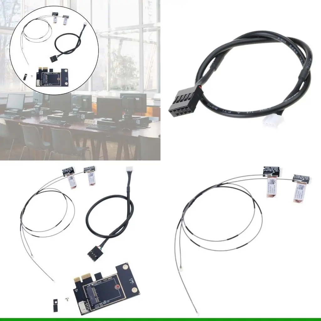 U55C for M.2 WiFi Card to PCIe 1X Adapter Converter Card with Bluetooth-compatible
