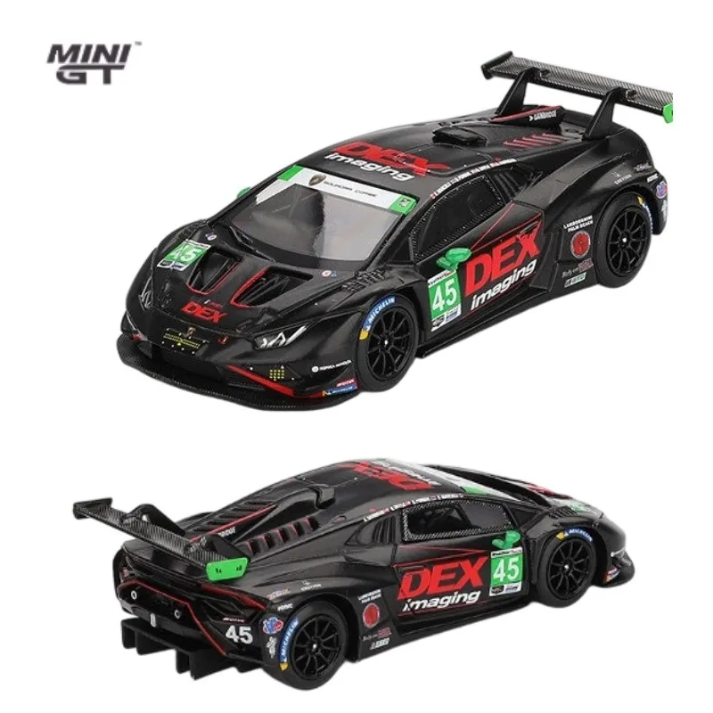 

MINI GT 1:64 Lamborghini Huracán GT3 EVO2 #45 Cast Iron Alloy Car Model, a gift for a friend, an adult collection piece.