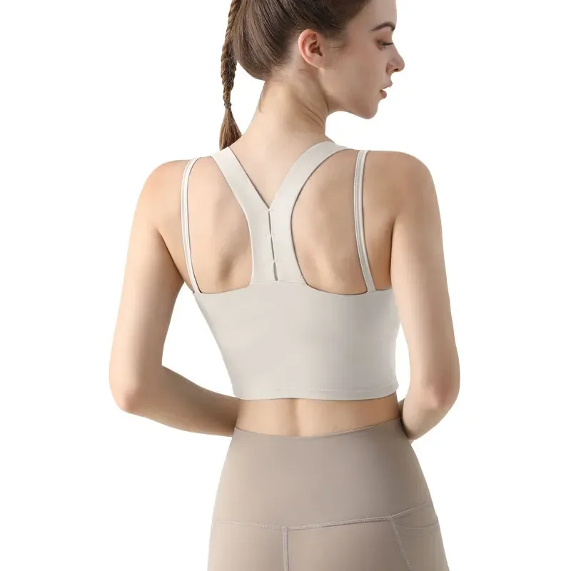 Sports bra women\'s new summer Shockproof Bra  Women Yoga Clothes Cross Back Yoga Bra Crop Top Quick-Drying Workout Fitness Bra