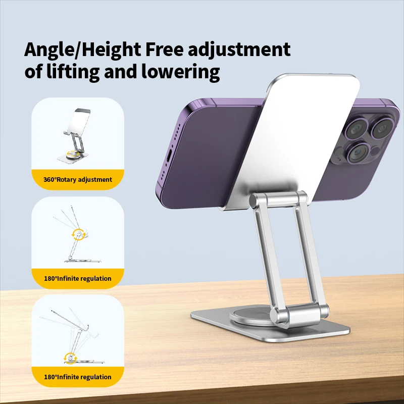 New 360° Rotating Tablet Holder Stand Use for Ipad Laptop Cellphone Smartphone Mobile Phones Telephone Reader Portable stand