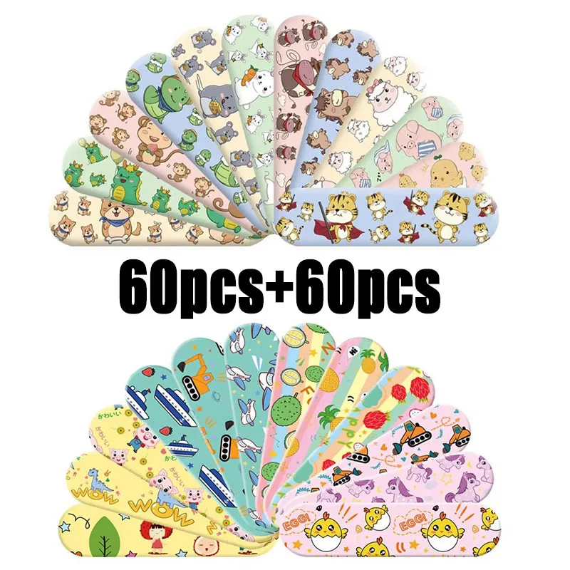 60-300 قطعة لطيف الكرتون الطبية التصحيح مقاوم للماء الجرح لاصق الضمادات الغبار تنفس الفرقة الأولى إسعافات لاصقة للأطفال #1