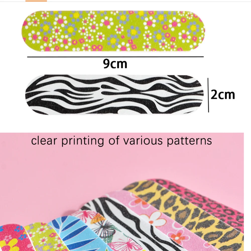 Wholesale Manicure Tools Colorful Double Sided Emery Boards Small 9Cm Mini Nail File Nail File Trimming Tool