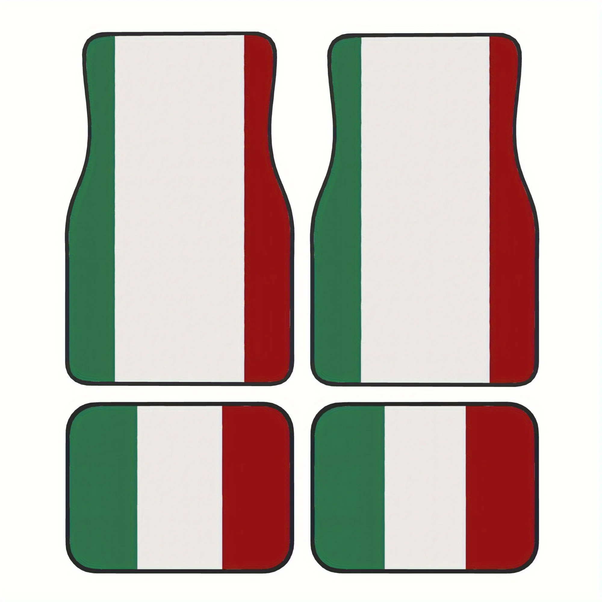 

4pcs Car Floor Mats, Exquisite Design With Iconic Theme, Perfect Patterns For Cars And SUVs, Durable & Easy To Clean, All-Season