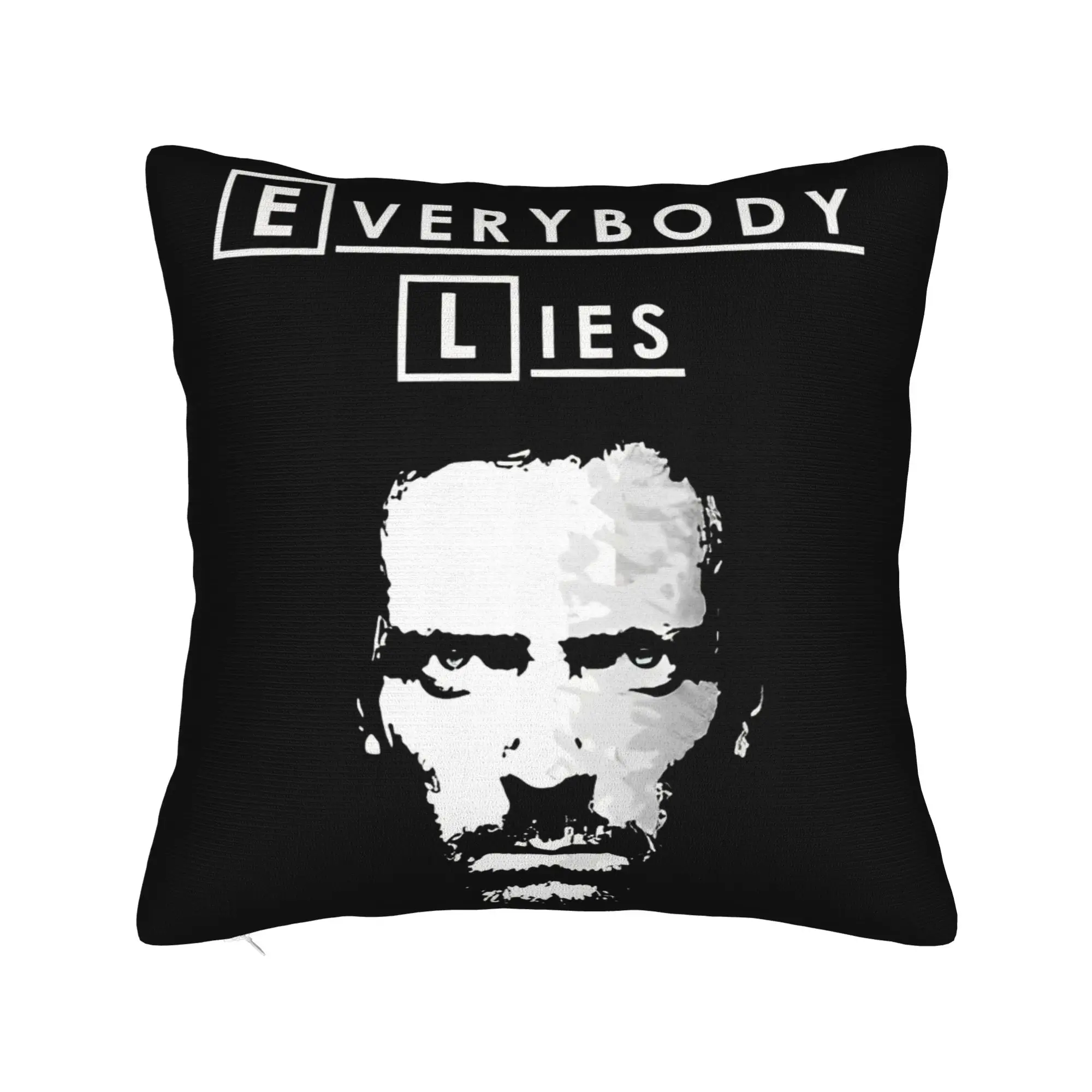 Everybody Lies Dr Gregory  Square Pillow Cases House Md Cushion Covers Awesome Decor Throw Pillow Case Cover for Car 45x45cm