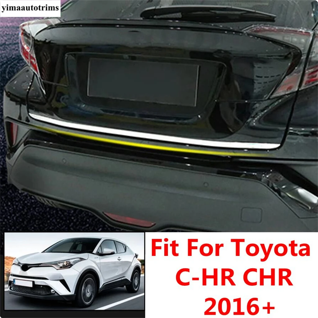 

Rear Tailgate Trunk Back Door Lid Molding Strip Decoration Trim Cover Stainless Steel Accessories For Toyota C-HR CHR 2016 -2022