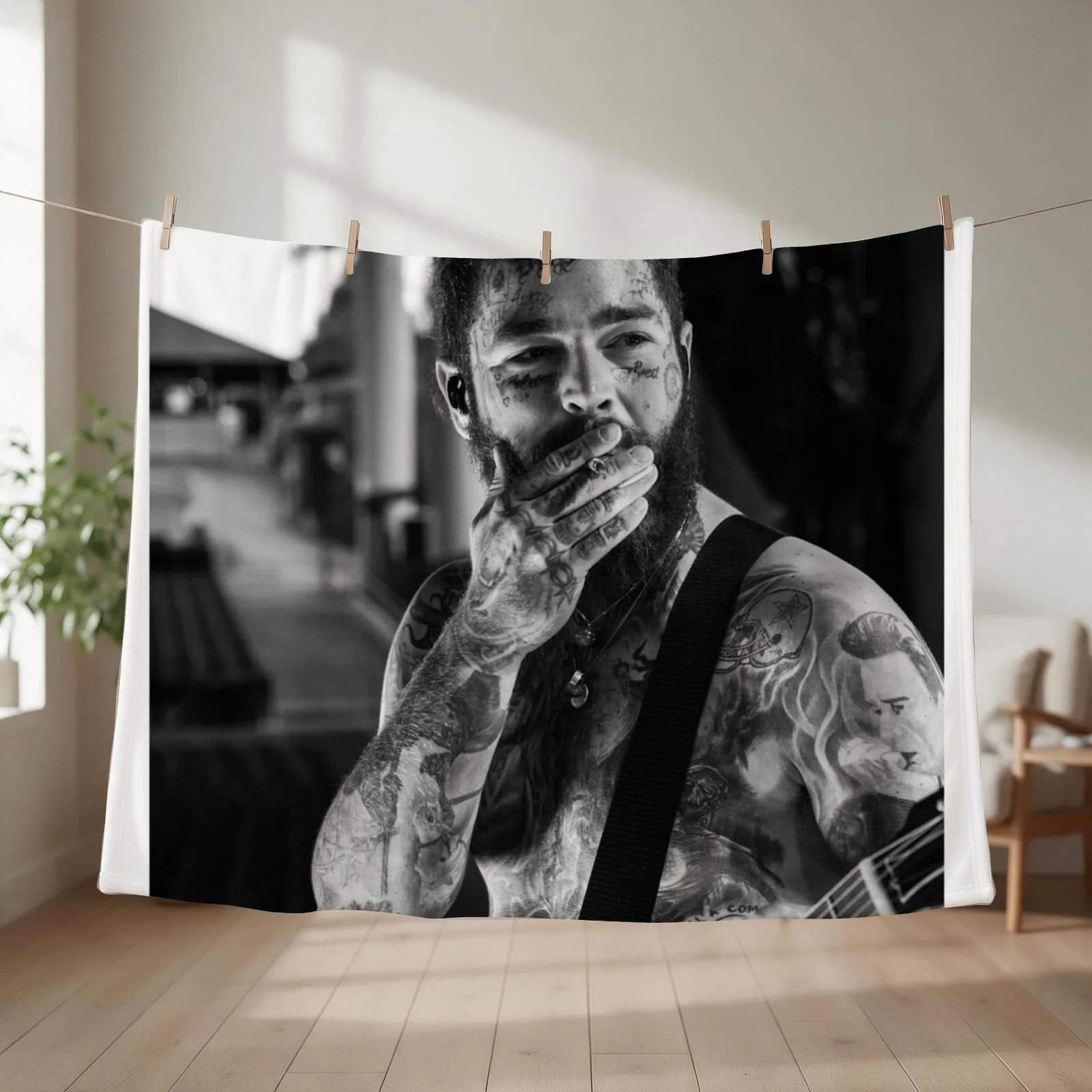 Copy of Post , sing, and smoking Throw Blanket couch cozy soft plush fuzzy picnic outdoor blanket