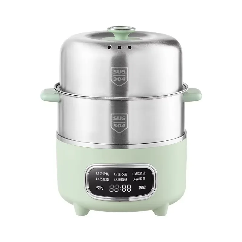 

OEM ODM Electric Egg Cooker Household Use 1-12 Eggs 400W 304SUS Double Layer 24H Reservation 6 Functions A+ Energy Efficiency