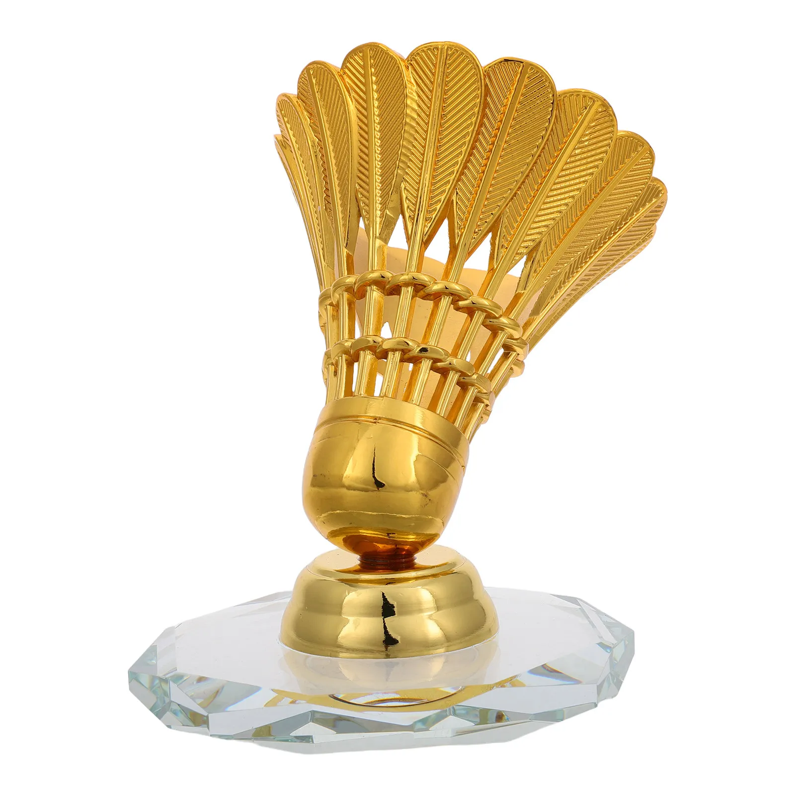 

Золотой трофей по бадминтону, украшение для приборной панели автомобиля, декор для интерьера автомобиля, украшение для спортивных фанатов, трофей по бадминтону