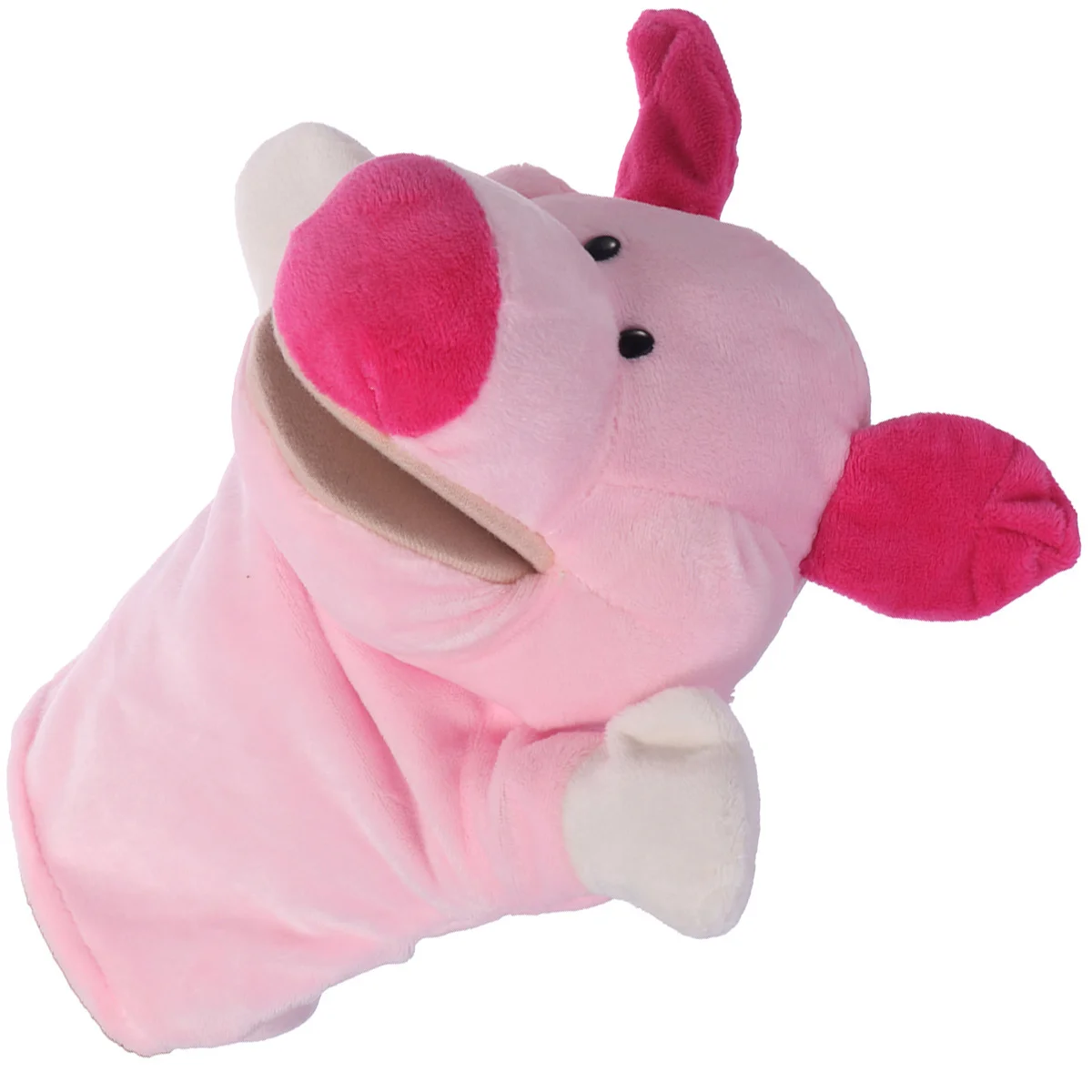 หุ่นมือหมูน่ารัก ของเล่นสัตว์นุ่มๆ สำหรับเด็ก เสริมสร้างพัฒนาการ สร้างปฏิสัมพันธ์ระหว่างพ่อแม่ลูก หุ่นการ์ตูนสุดน่ารัก