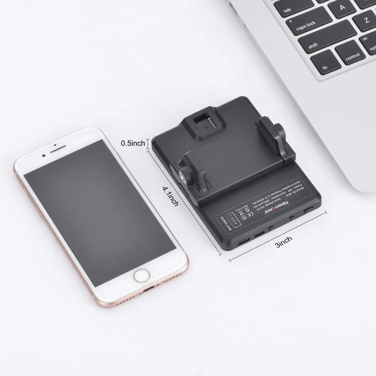Luz LED portátil para selfies con clip; Iluminación de videoconferencia, 3 modos de iluminación, adecuada para computadora portátil con cámara iPhone