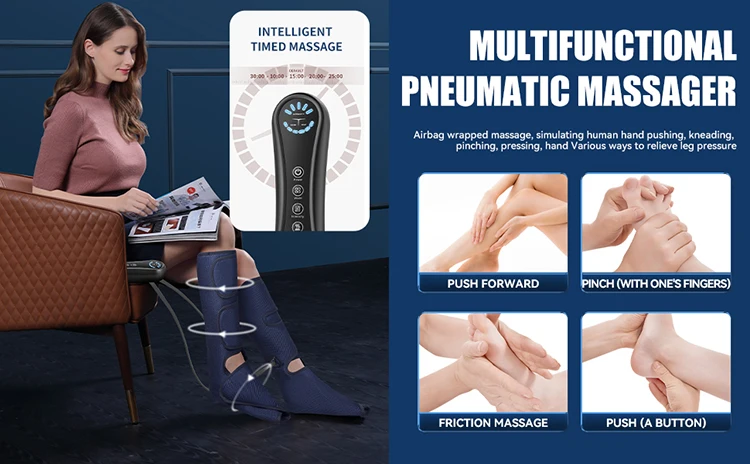 Macchina modello massaggiatore per piedi e polpacci riscaldati regolabili per la salute per alleviare i piedi doloranti