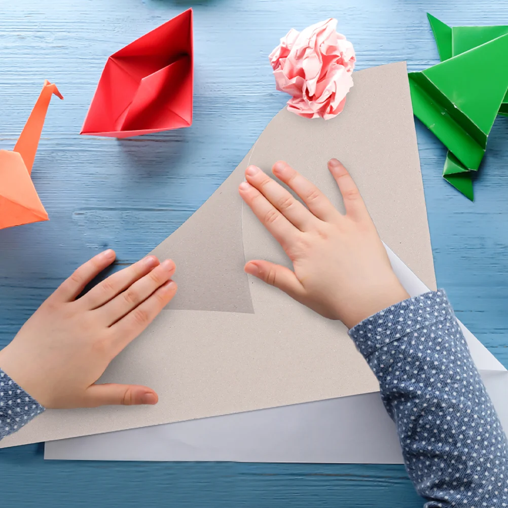 20 Sheets Double Sided Cardboard Paper A5 2mm Thick Craft Supplies Drawing Material Safe Paperboard For Teens Families