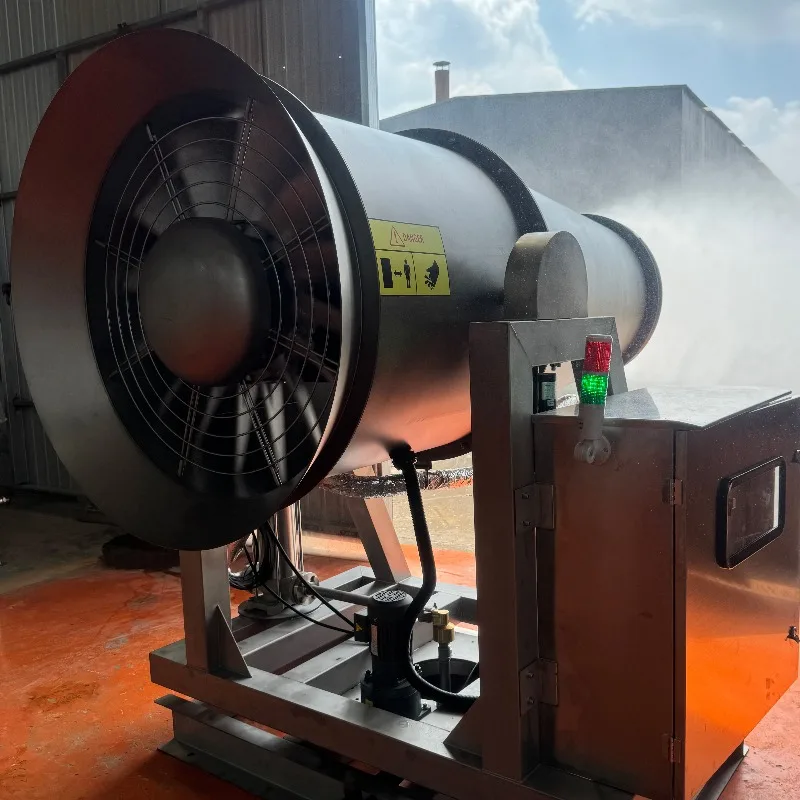 ISO Approved High Pressure 30-100 Meters Water Mist Fog Cannon Gun Efficient Dust Control Spray Machine
