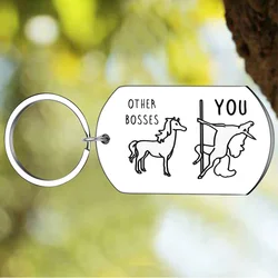 New Funny Boss Gifts Keychain Pendant Mentor Manager Supervisor Key Chain Boss Going Away Celebration Appreciation