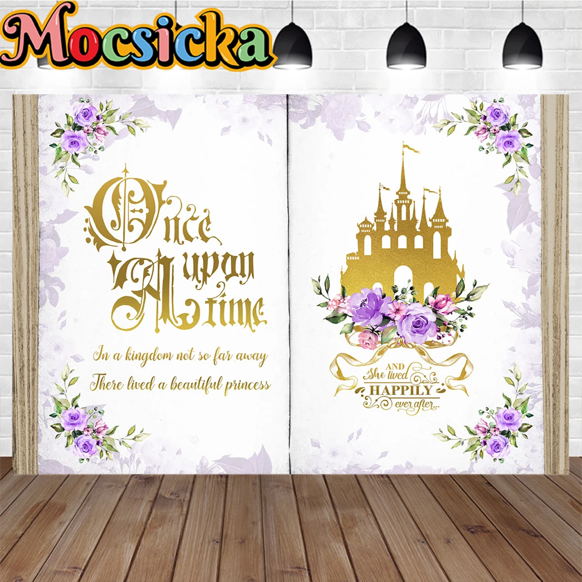 الزفاف التصوير خلفية خرافة كتاب مرة واحدة في وقت قلعة الأميرة بنات عيد ميلاد خلفية ديكور حفلات كشك الصور