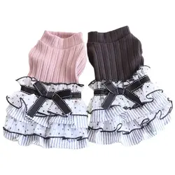 Dogs and Cats Dress Polka Dot Design Pet Puppy Shirt Spring/Summer Clothes Outfit 3 Colours