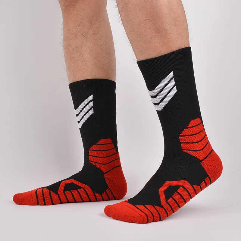 Men\'s Basketball Socks Number Sports Socks Thickened Towel Bottom Outdoor Cycling Running Basket Child Adult Calcetines Socks