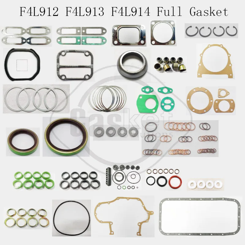 ENGINE Rebuild FULL GASKET SET FOR DEUTZ-FAHR F4L912 F4L913 F4L914 3.8L DX KRAMER 4 cylinder Rebuild Gasket Set Oil Seal Set