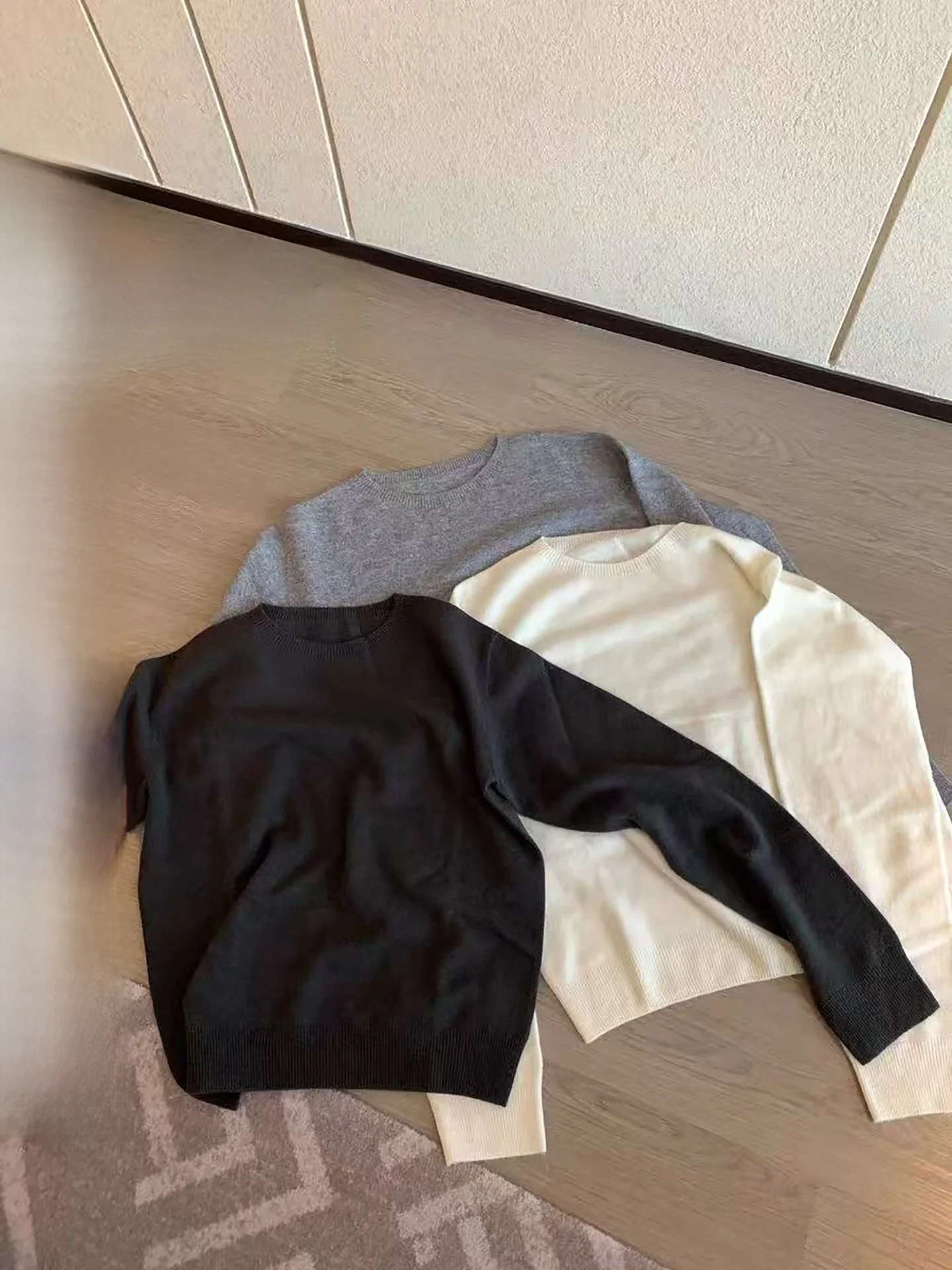 

RereOstrich Классический высококачественный 100% шерстяной базовый слой с длинным рукавом и круглым вырезом, трикотажная кофта для женщин, зимняя коллекция