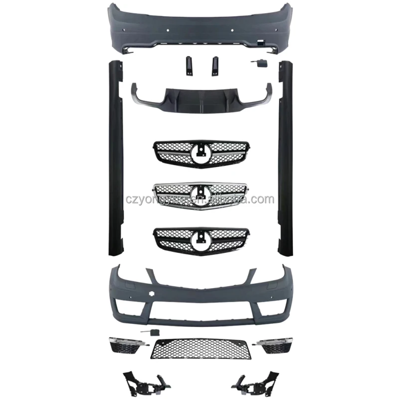 

Dream Garage Black Series Upgrade C63 W204 Carbon Fiber Wide Complete Body Kit For Mercedes Benz C Class W204 Coupe 2011 201