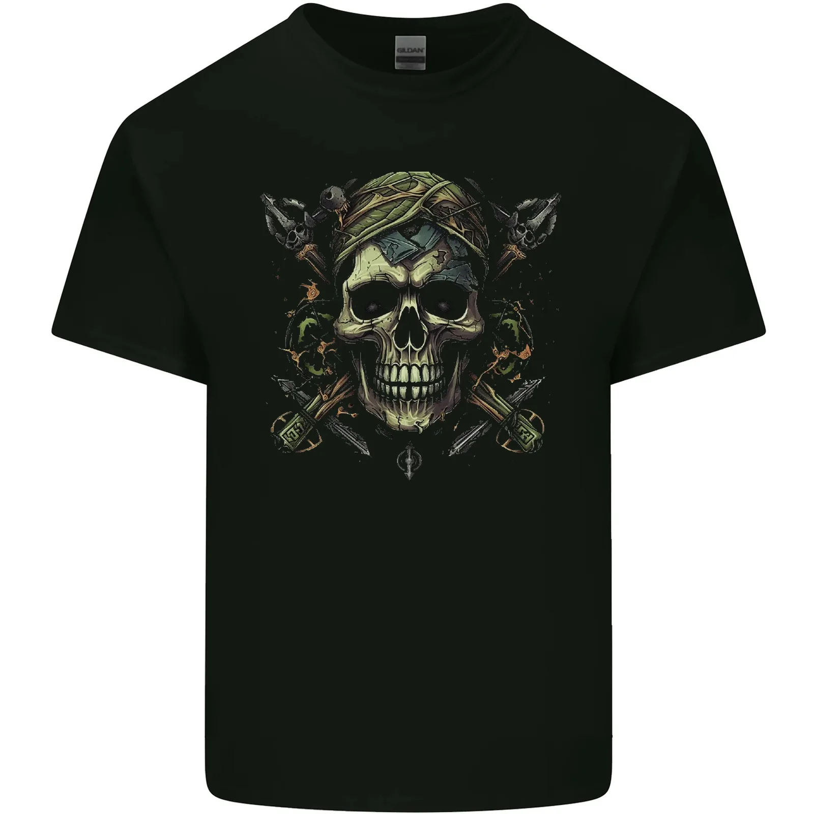 

Skull From the Darkness Mens Cotton T-Shirt Tee Top