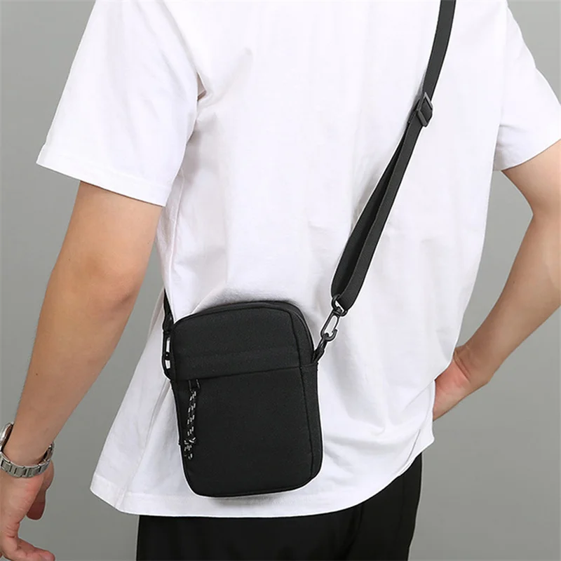 Men Single Shoulder Square Bag 2024 New Crossbody Bag Mini Satchel Tide Fashion Casual Cross-border Lightweight Simple Backpack