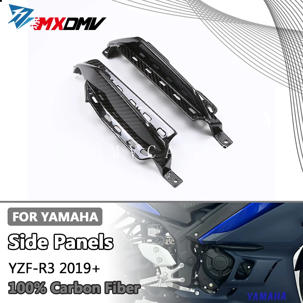 

Motorcycle Accessories For Yamaha YZF-R3 YZF R3 YAMAHA r3 2019 2020 2021 2022 2023 100% Full Carbon Fiber Side Panels Fairing