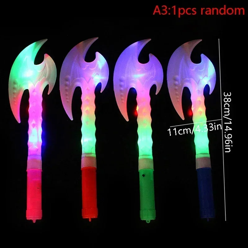 1Pc Sword Light Up Toys Flashing Sticks Design Party Night Club Supply Kids Children Birthday Gift Accessories LED Luminous Toys