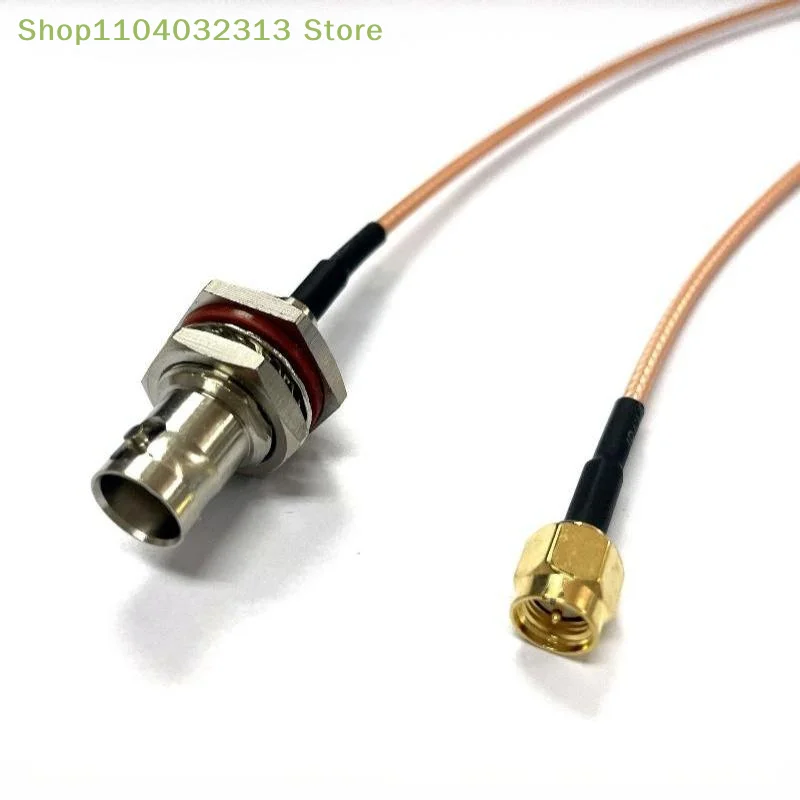 petiteSMA to BNC Adapter 1Pcs RP-SMA Male Female Plug with Nut Bulkhead Jack for Antenna Signal Stable Extensionaccessories