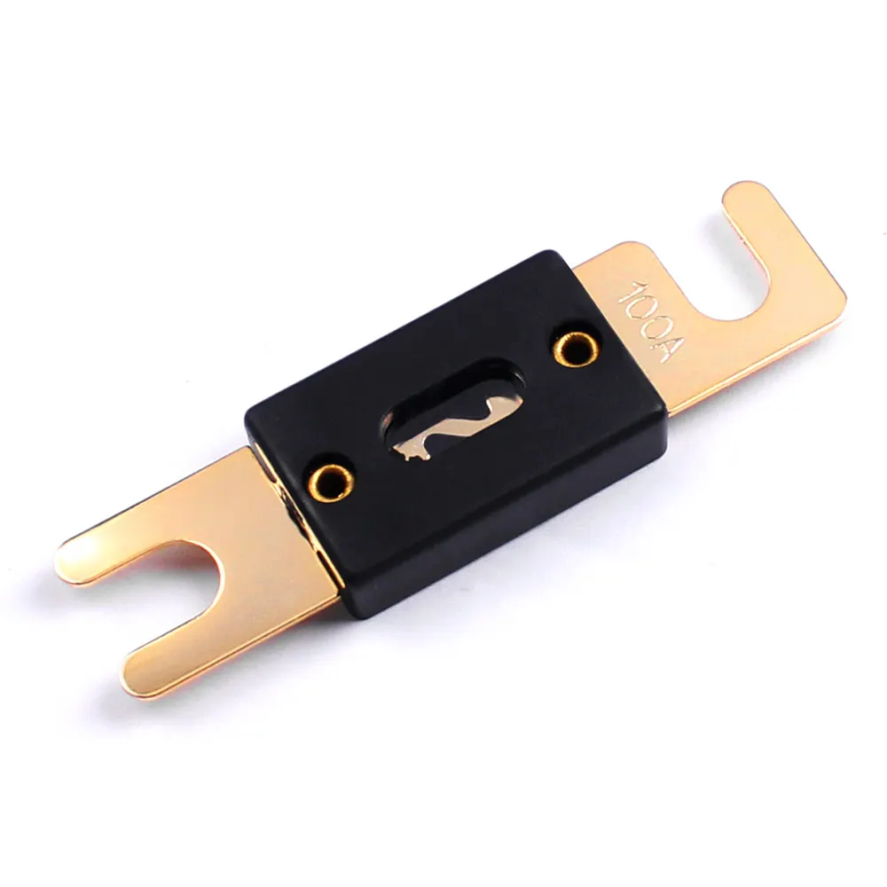 1pcs Large 1 In 1 Out Block With 80a 100a 150a 200a 250a Anl Fuse Marine Boat Audio Amplifier Breaker Host Fuse Holder 0ga-4ga