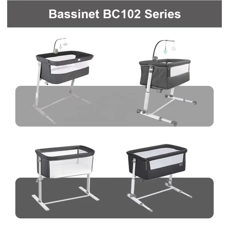 Eropa CE EN USA CPC CPSC bersertifikat tempat tidur bayi untuk baru lahir 0-6 bulan samping tempat tidur bayi