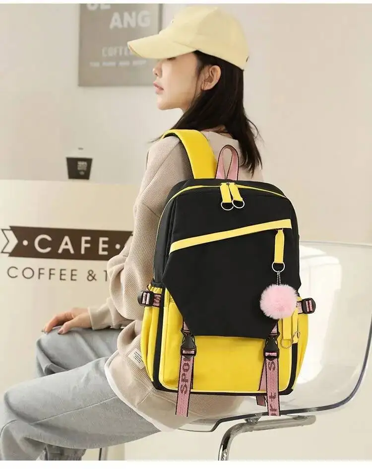 أنيمي لعبة USB تنفس شبكة أسود أصفر أزرق وردي السماء المسؤولين نعمة تيان غوان Ci فو الحقائب المدرسية حقائب الظهر الفتيات