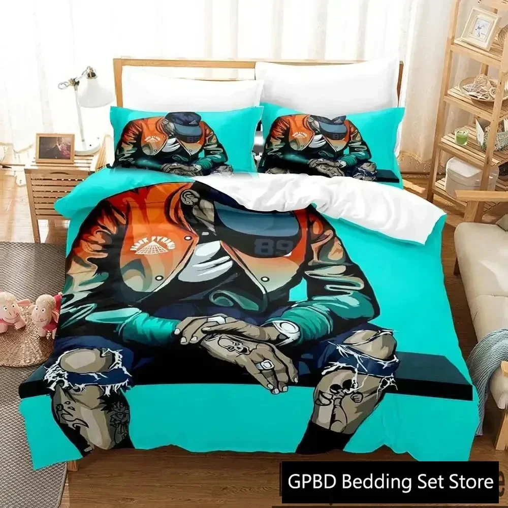 

3D Print Chris Brown 3D Bedding Set Duvet Cover Pillowcases Single Twin Full Queen King Size Home Decor Pillowcase Boys Gift