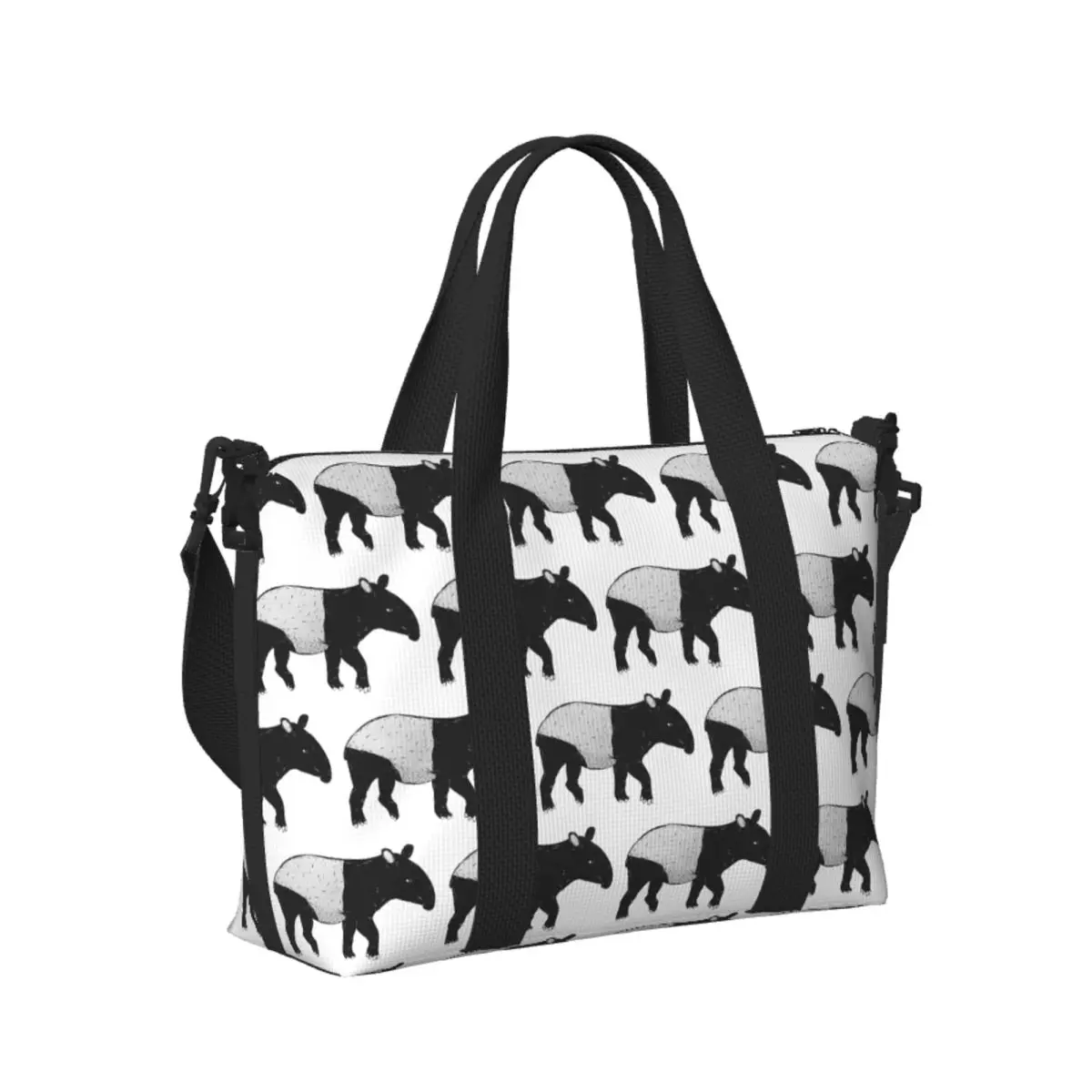 

Custom Tapir Beach Travel Bag Large Capacity Tote Bags for Gym Yoga Women Shopping Duffle Shoulder Bag