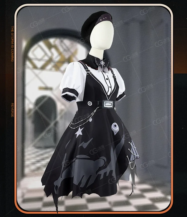 Game Reverse:1999 Balloon Party Cosplay Costume Halloween Outfits Women Dress Goethe Dark Lolita New Game Clothing