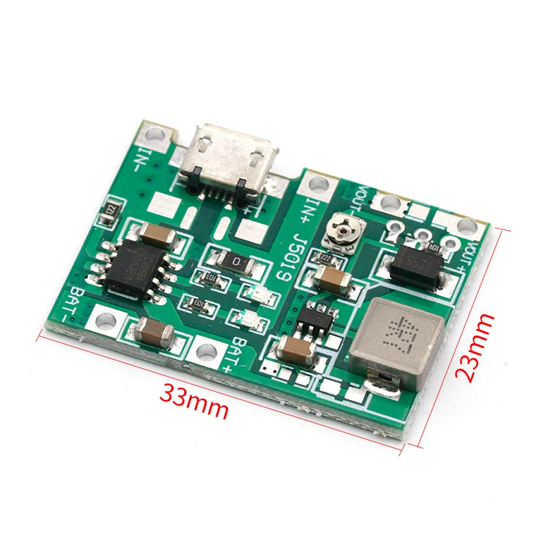 3.7V 9V 5V 2A Adjustable Step Up 18650 Lithium Battery Charging Discharge Integrated Module