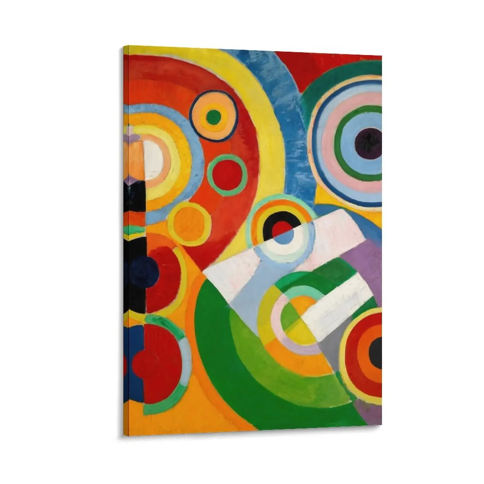

Robert Delaunay Rythme, Joie de vivre Canvas Painting paintings wall decor accessories for home decor wallpapers home decor