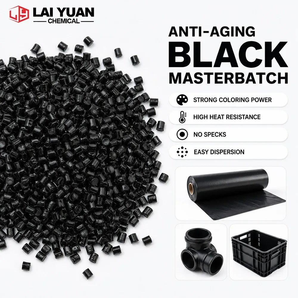 Anti-Aging High-Blackness Black Masterbatch for PP/PE/ABS UV & Oxidation Resistant for Injection Molding Extrusion&Blow Molding